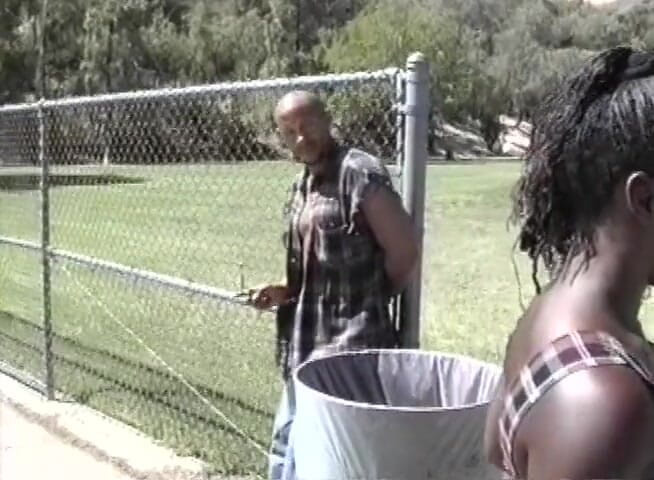 Analiscius: Ebony college girl ass pounded outdoors