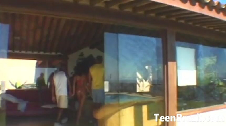 Teen Brazil: Hot Brazilian Teen Is Having Interracial Threesome Sex
