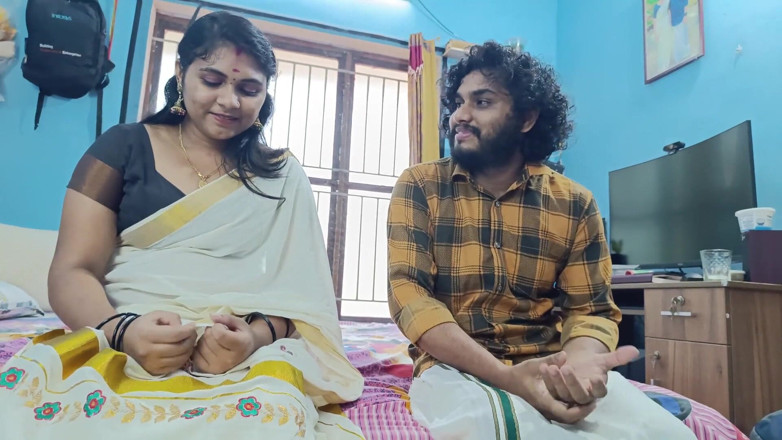 Vaigavarun45: Mallu 커플의 첫 밤 비디오, 첫날 밤 섹스, Kerala Saree의 첫 밤 섹스, Mallu 커플의 첫 밤 섹스