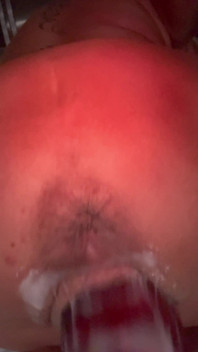 Whore’s Cum Fill Loose Cunt Machine Fucked by Alien Dildo