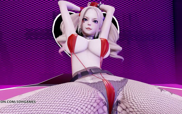 3D-Hentai Games: Harley Quinn sexy striptease 4K 60FPS