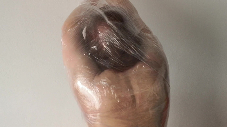 Bouncy Tits Action: Wrap me in foil