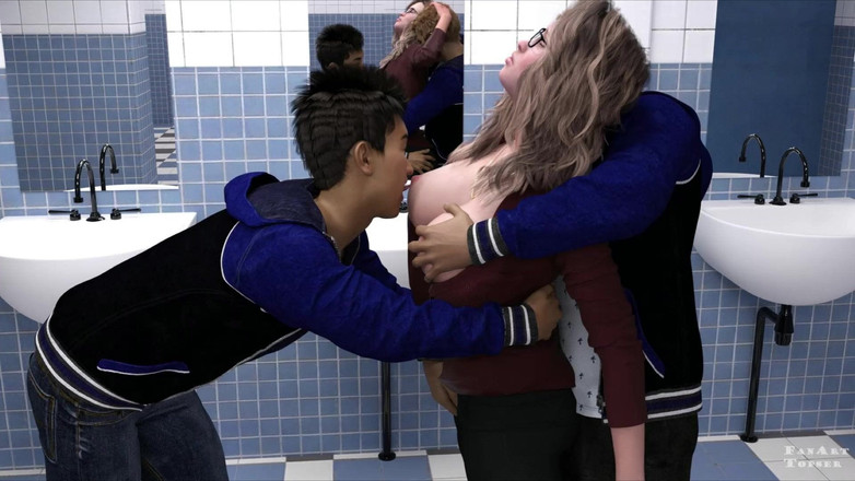 Porngame201: 妻と継母 - Ahamファンメイド版ホット熟女取得ファックでトイレ