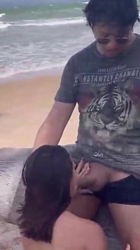 Cheating Husband on the Beach