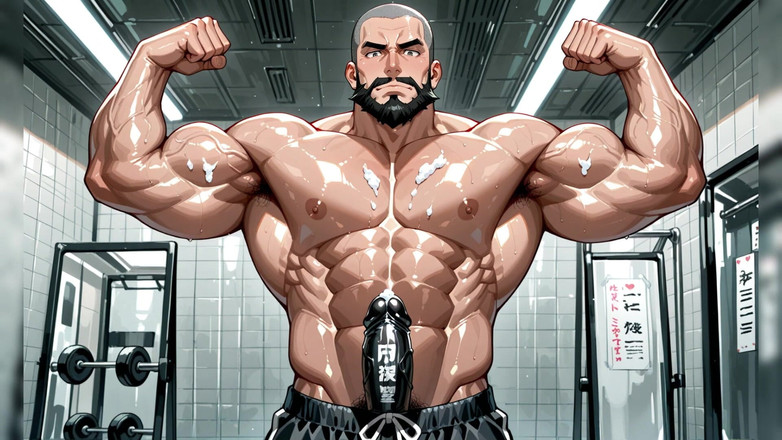 Erotic Man: 근육 남자 셔츠없는