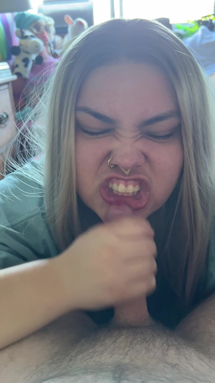 MyPrejacBoyfriend: Cewek rambut pirang dan dicrot di dalam sama kejutan