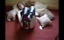 Horny vixen: Young Wife with Hairy Pussy in Thigh Boots Using Dildo