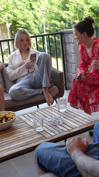 Cute Young Girl Publicly Fucked by an Italian Guy with a Huge Cock on a Summer Patio!