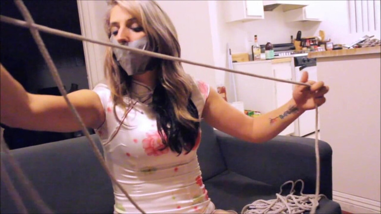 Selfgags classic: Come home and tie me up tight!