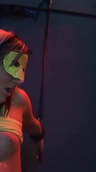 Masked MILF Deepthroats Throbbing Cock in Wild Group Orgy