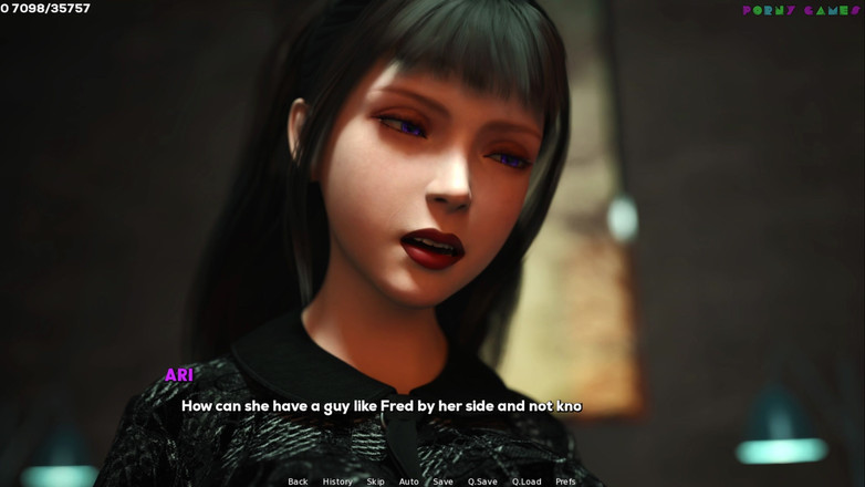 Porny Games: shamandev的欲望阴影 - 大黑屌在胡同里群交，小女人被深深地抽插 49