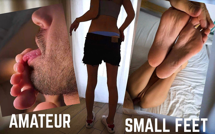 Gigi oficial: 非常熟悉的场景，当继女给我看新运动鞋，然后用她的小脚操我的鸡巴