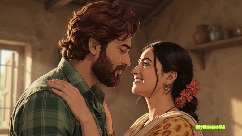 My house for adult: Pushpa and Srivalli Bhabi in Their Indian Villege Home Romance 3D