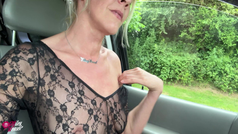 Miley Weasel: Horny Blonde Nymphomaniac Gets Her Ass Creamed on the Street