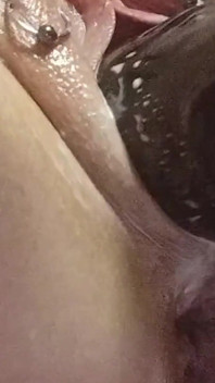 Sklavins Plays with Her Pierced Pussy