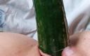 Lina Moore: Girl Masturbating with Big Cucumber. Lina Moore