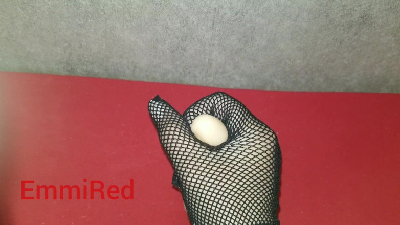 EmmiRed: Sexy Emmy plays with silicone small cock