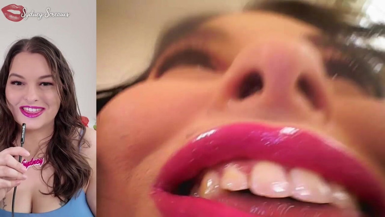 Sydney screams fetish: Deep Inside Sydney's Mouth - Sydney Screams Shows off Mouth, Tongue,...