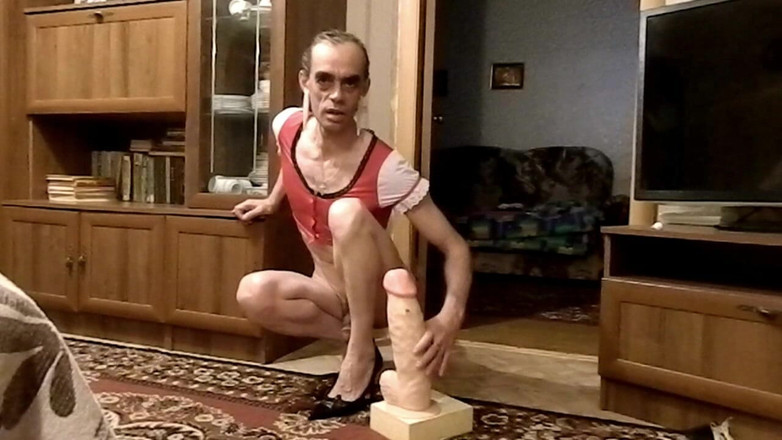 Ksyusha Shalavina: Transvestite Passive Ksyusha - Anal Big Cock Dildo-1 HD 2022