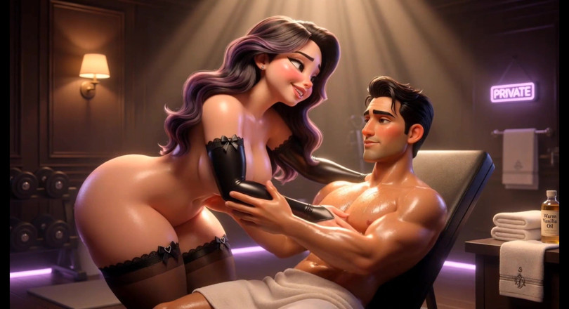 Stories&Anime: Formosa personal trainer obbediente sessione a tarda notte (ai Generate)