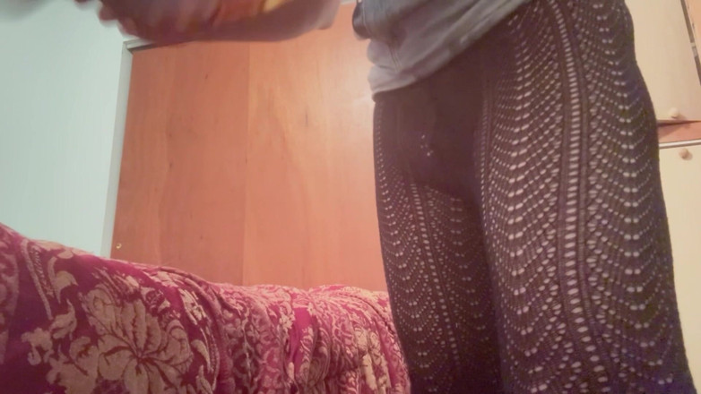 Kinky39: The Crossdressing Stepdad Rides a Toy