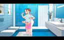 Hentai World: Sexnote yanlışlıkla arkadaşının duşuna gitti