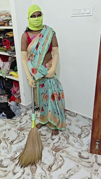 Innocent New Maid Fucked by Husband While Wife Cooking in Kitchen