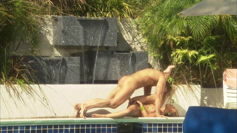Babe Stars: Affectionate blonde delights getting rammed outdoors by the poolside