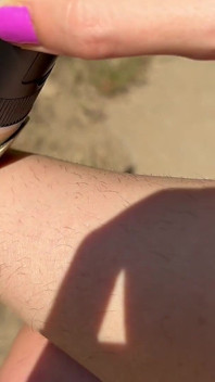 Trimming My Bush and Leg Hair Closeup