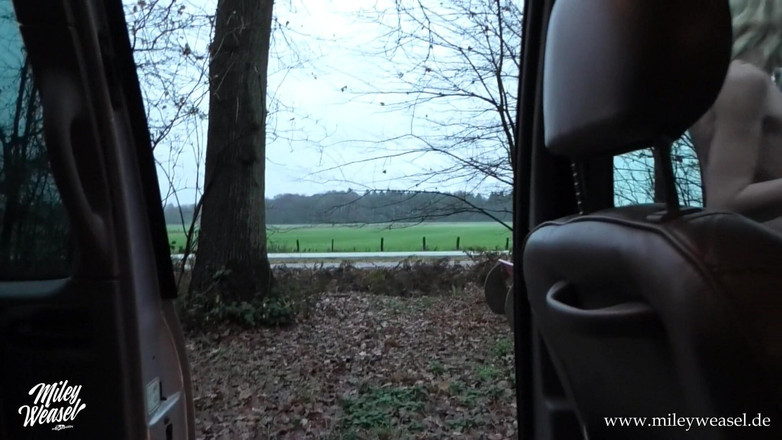 Miley Weasel: हॉट जर्मन सुनहरे बालों वाली की पब्लिक में चुदाई