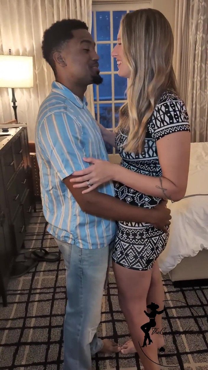 Darrenblazeent: Country Hotwife BBC Creampie in Front of Husband