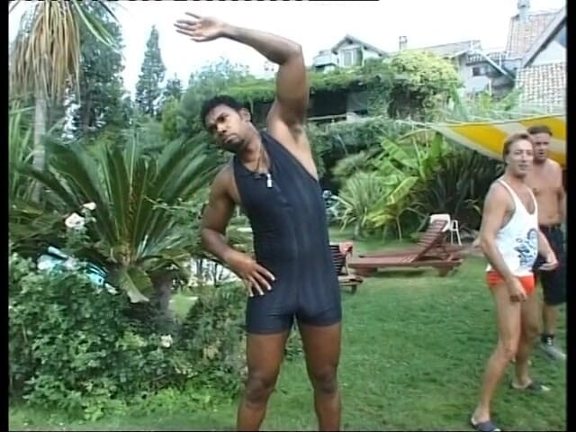 Black Sinner: Anal orgy in the garden with big black cock