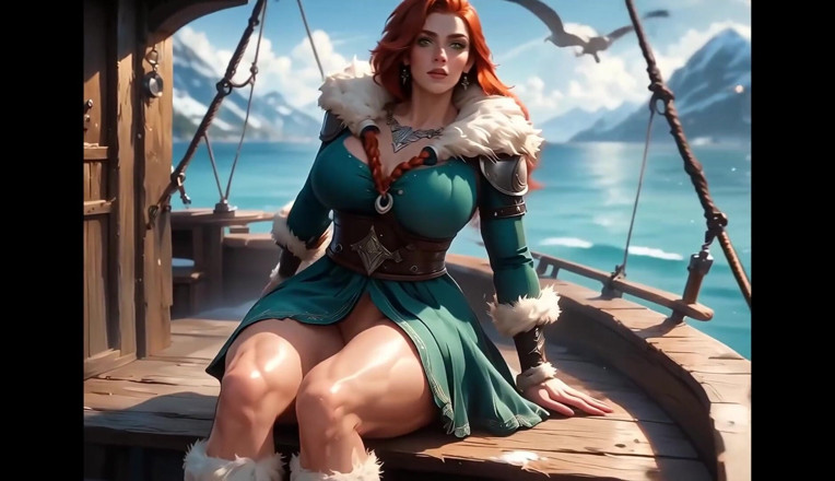 Horny van stevie: Viking Goddess Fucked on Drakkar Ai