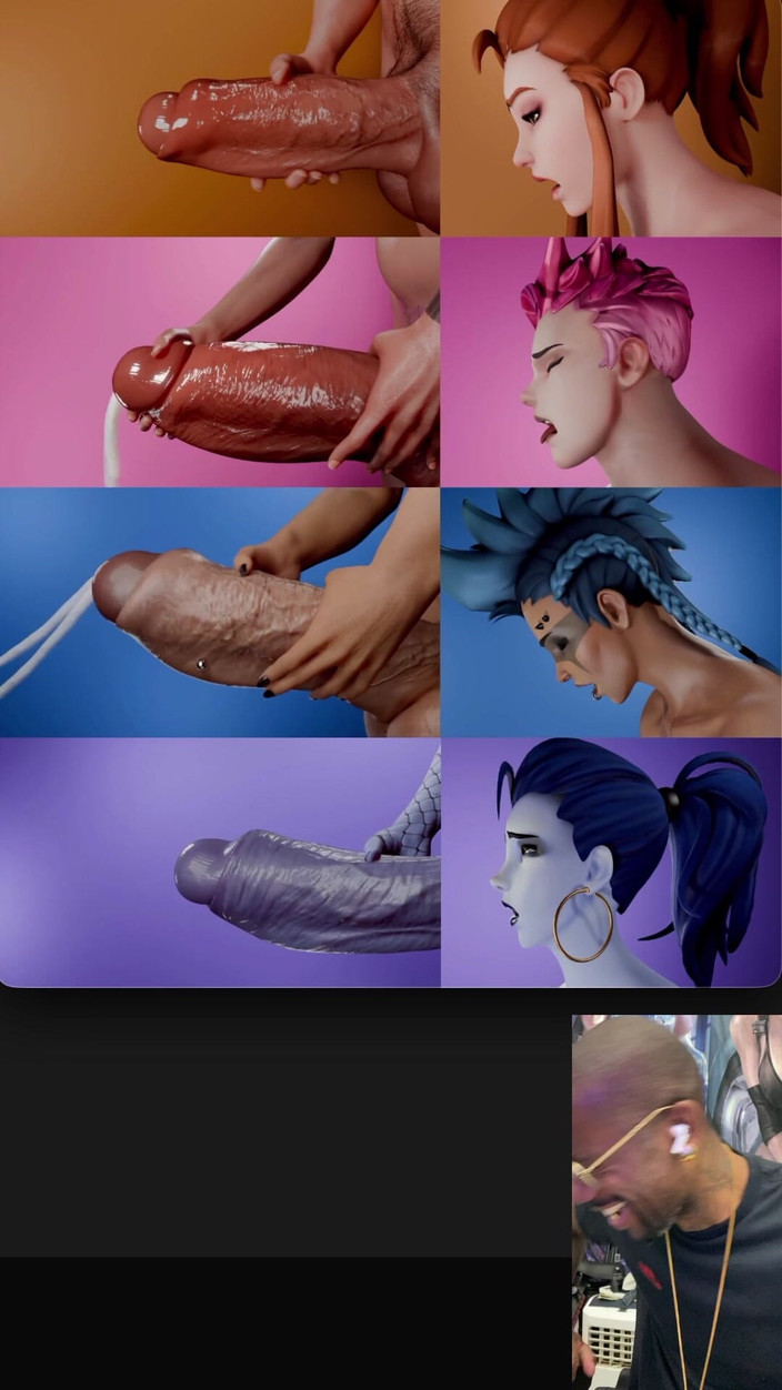 L6RD7BLU3 FUTA: Berbilang jalang transgender melancap dan memancut mani pada masa yang...