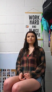 Horny Security Guard Discovers Everything That a Hot Teen Is Hiding Under Her Clothes