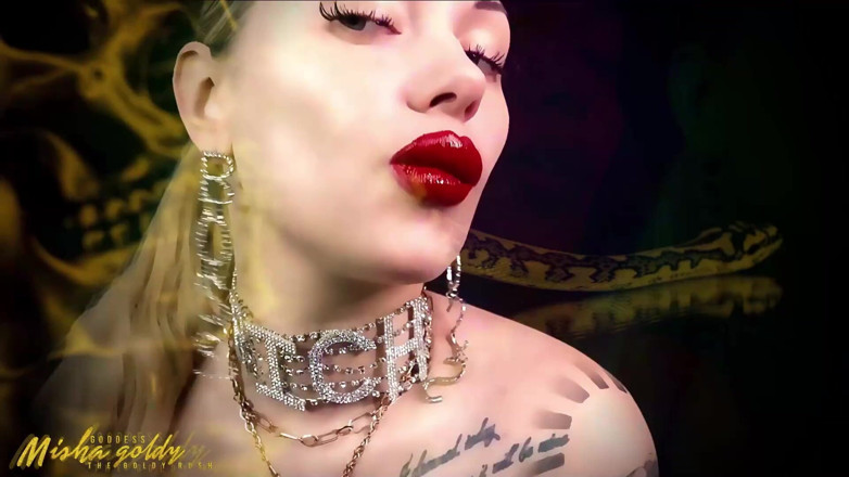 Goddess Misha Goldy: Binaural ASMR &amp; mindfuck! Jerk to my mouth and spit!