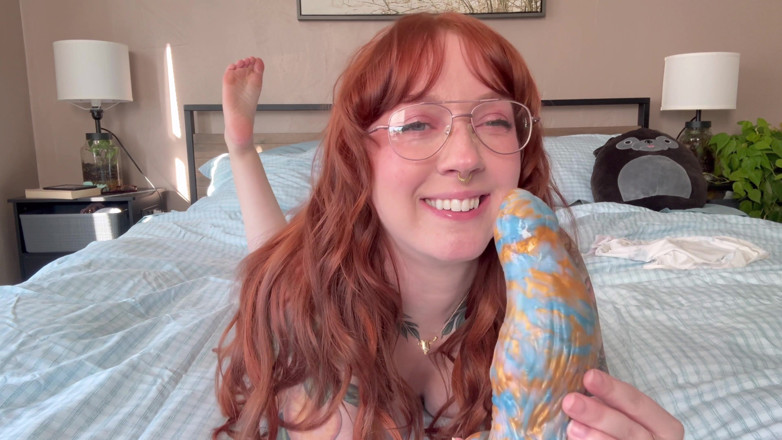 luxury_slut: Tattooed Babe Wrecks Her Pussy with a Huge Bad Dragon