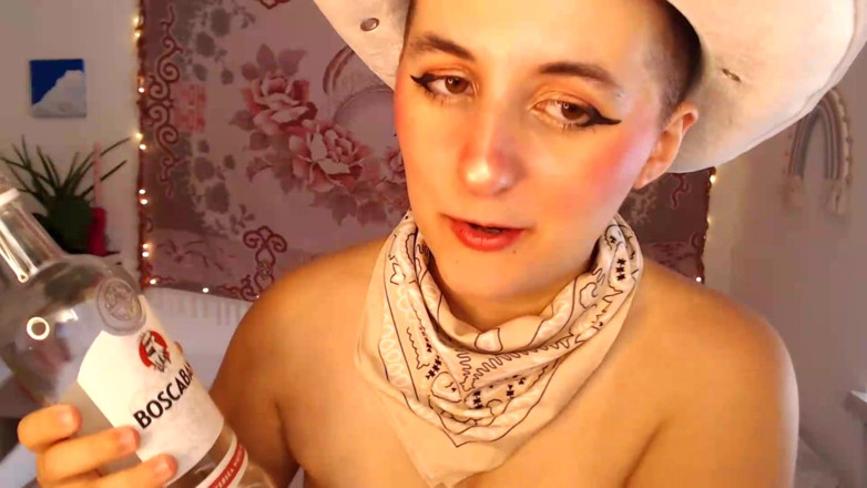 The Antichristrix: Natural Hairy Cowgirl Dances and Teases
