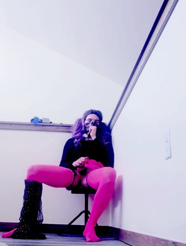 Natalie Slax: Đĩ tinh dịch hư hỏng tgirl sissy