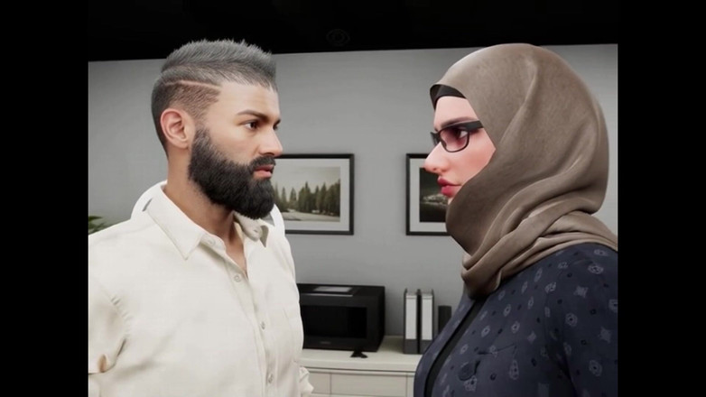 Denis animation: Colloquio Con Ragazza Mussulmana Con Hijab
