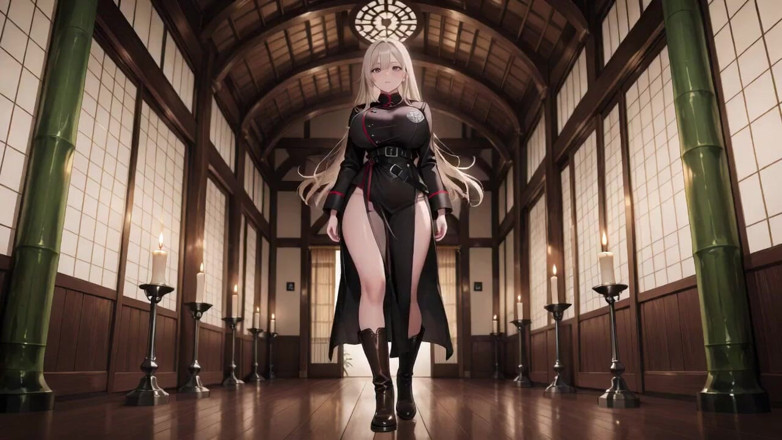 Tay Swift X: Blonde walküre zieht sich aus, diese großschlitzende schwarze uniform ist...