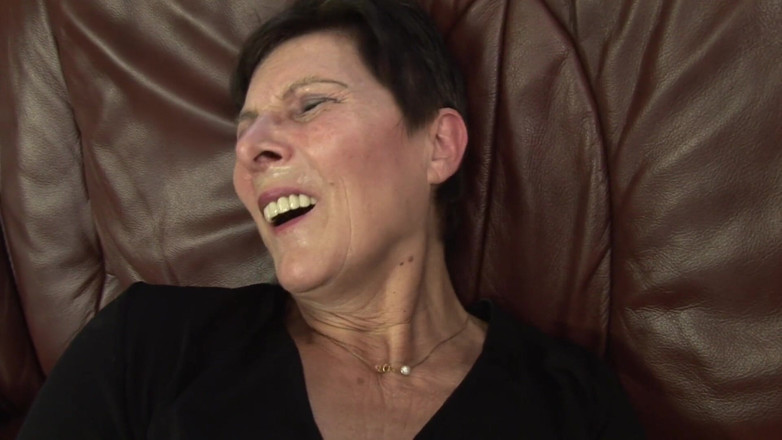 Solo Sex: 65 years old granny loves her dildo!