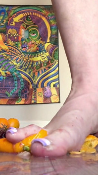 Size 16 Foot Crush W Fruit by 67 Goddess