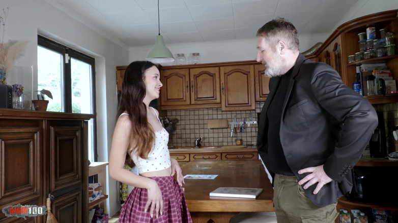 MMM100: Fuck in the Kitchen with the Delicious Little Spanish Girl...