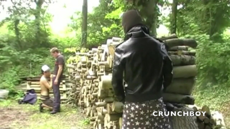 Crunch Boy: French twink fucked in jockstrap by a sexy fireman in...