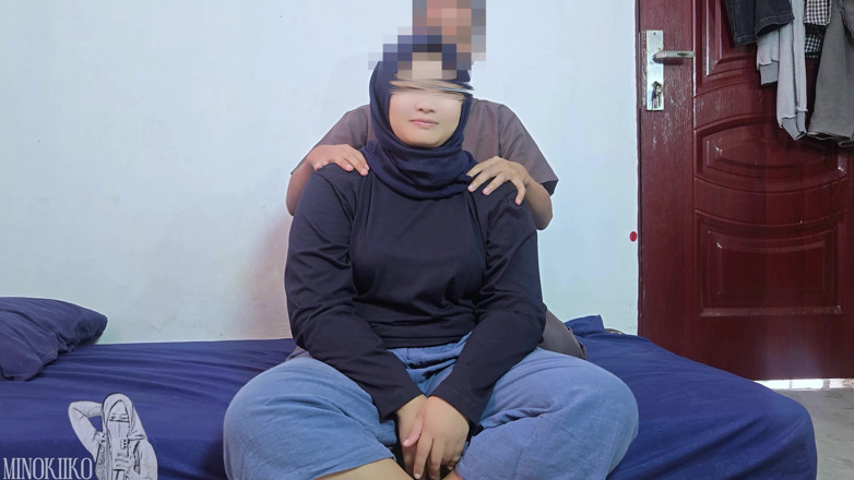 Minokiiko: Asian Village Girl Wore Hijab but Enjoy Every Touch - Sensual...