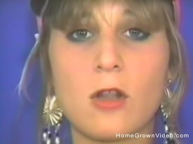 Homegrown Vintage: A slender blonde dances then masturbates