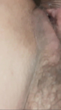 POV Closeup of Giant Clit Being Beaten on the Head by My Husband's Balls.