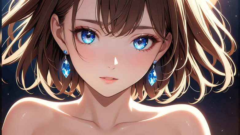 LustRender: Kemeriahan yang tenang: seorang wanita muda yang cantik dalam cahaya...