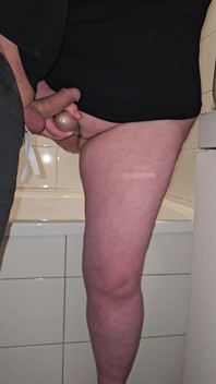 Horny Stepson Begged Me to Cum on My Hairy Pussy Bathroom